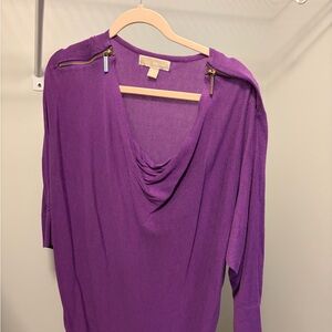MICHAEL Michael Kors Purple Cowl Neck Sweater